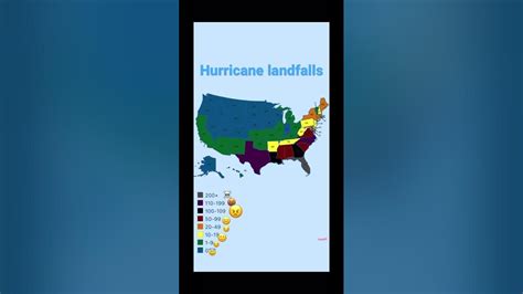 Hurricane Landfalls Is Map Youtube