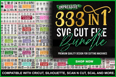 Impressive 333 In 1 Svg Cut File Bundle