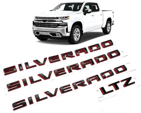 Buy Kit Set 4pc 2019 2021 Silverado Ltz Tailgate Fender Letter Emblem