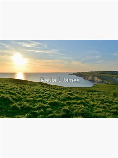 Witches Point Sunset Southerndown Poster For Sale By Pau7a Redbubble