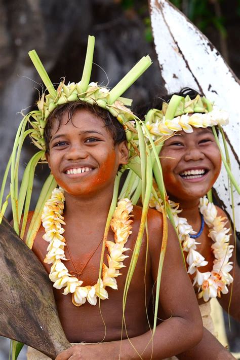 So Happy Anuta Solomon Islands Tonga Vanuatu Melanesian People
