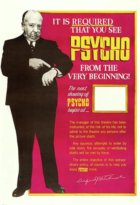 Vintage Psycho Movie Poster Mixed Media By Mountain Dreams Fine Art America