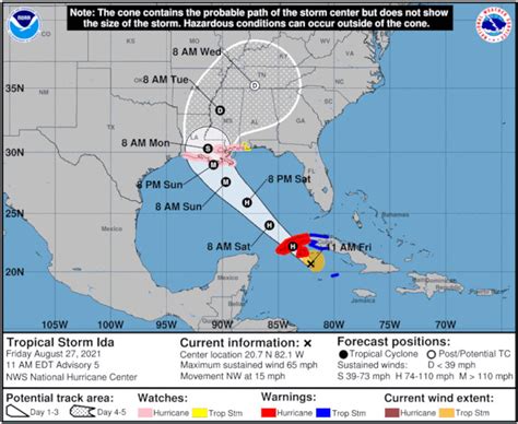 Governor Of Louisiana Declares State Of Emergency As Tropical Storm Ida