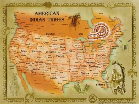 Native American Tribes In Us Map Map Of World