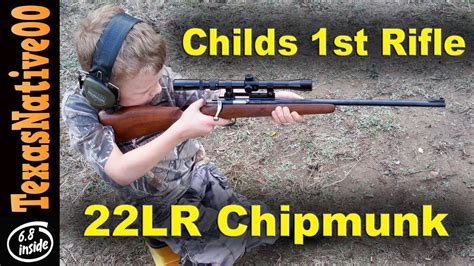 Childs First Rifle The 22 Caliber Chipmunk Youtube
