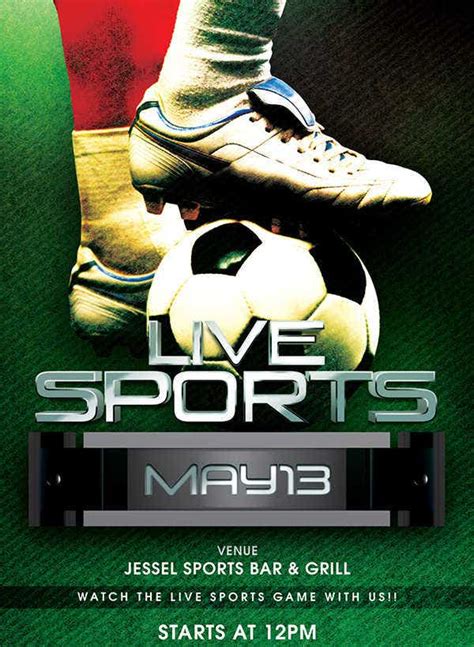 Live online video streaming of sports matches: 10 + Sports Event Flyers Templates - PSD, Docs, AI, Pages ...