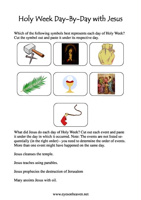 Holy Week Activities Printable Printable Word Searches