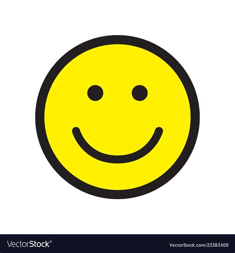 Smile Icon Happy Face Symbol Royalty Free Vector Image