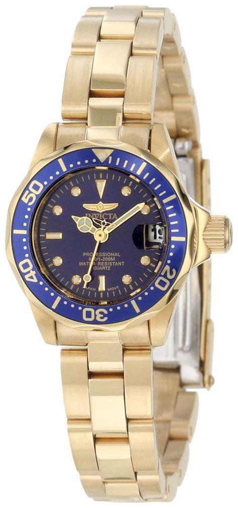 A moveable bezel — typically external — is crucial. Invicta Pro Diver Gold Tone 8944 Women's Watch - CityWatches.co.uk