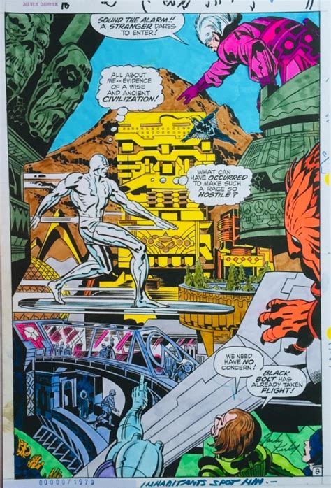 Silver Surfer Stat Color In Red Raven S Collectionneur Comic