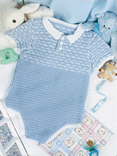 Little Boys Blue Romper 249 Crochet Baby Clothes Crochet Baby Boy