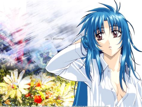 Anime Fan Pretty Blue Hair Anime Girl Lost In A Dream
