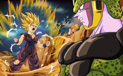 Wallpaper Gohan Vs Cell ~ Imagenes De Dragon Ball Z