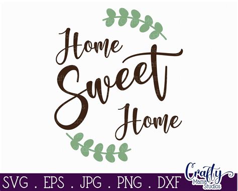 Home Sweet Home Svg Round Sign Svg Welcome Sign Farmhouse By Crafty