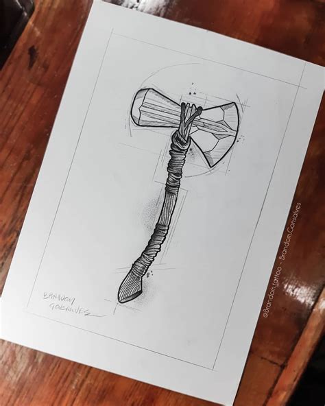 Realistic Thor Stormbreaker Drawing In This Video I Will Show You How