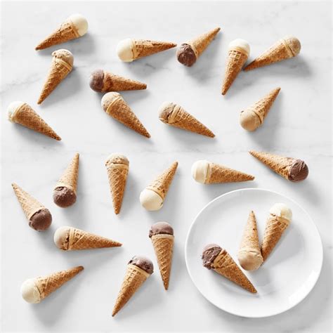 Mini Ice Cream Cones Set Of 24 Ice Cream Online Williams Sonoma