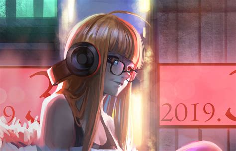 1400x900 Anime Girl With Headphones Art 1400x900 Resolution Hd 4k