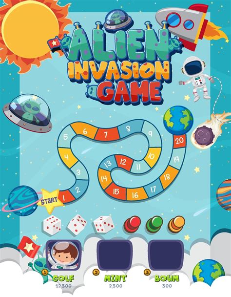 Board Game For Kids In Fantasy Style Template 2374885 Vector Art At