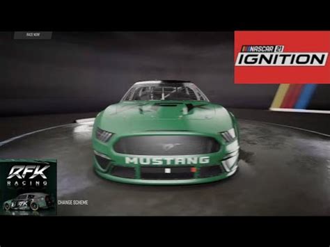 Nascar Ignition Paint Booth Rfk Racing Test Car Youtube