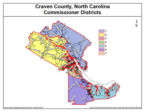 Commissioner District Maps Craven County