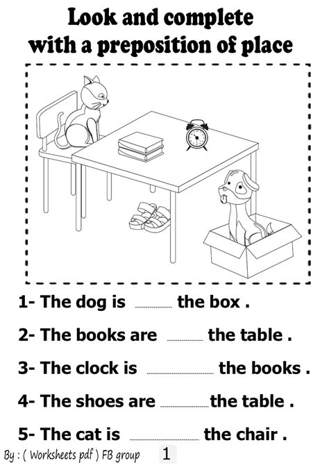 Download Preposition Of Place Worksheets Free Pdf File Prepositions Worksheets