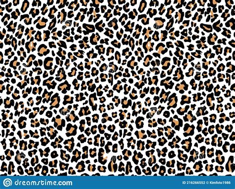 Leopard Pattern Texture Repeating Seamless White Yellow Orange Black