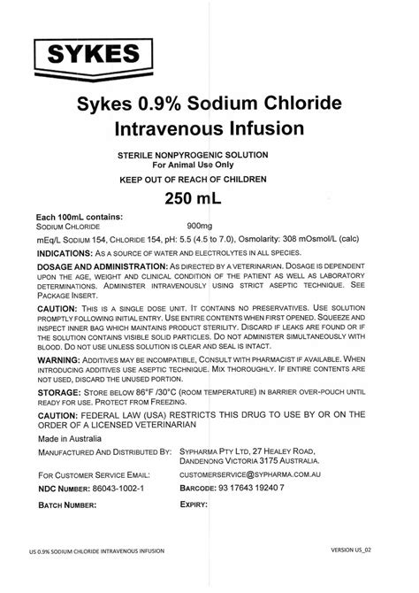 Sykes 09 Sodium Chloride