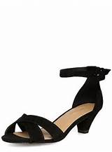 Dressy Black Shoes With Low Heels Photos