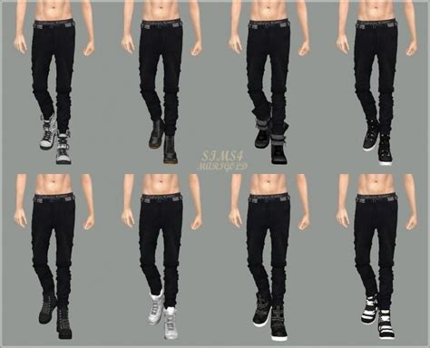 Male Blackandwhite Jeans At Marigold Sims 4 Updates