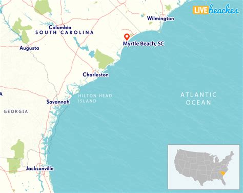 South Carolina Islands Map Map Of California Coast Cities