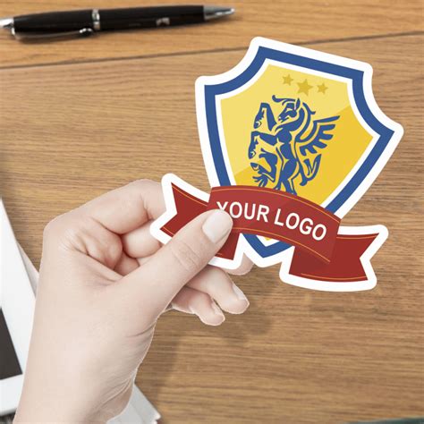 Paper Custom Logo Stickers 90mm