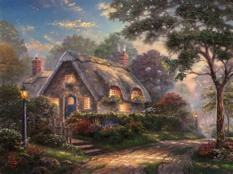 Lovelight Cottage Thomas Kinkade Galleries Of New York New Jersey
