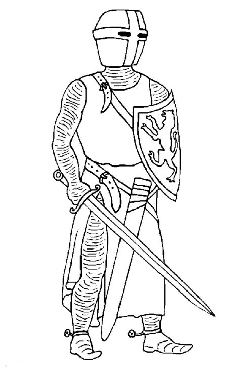 knights coloring pages coloringpagescom