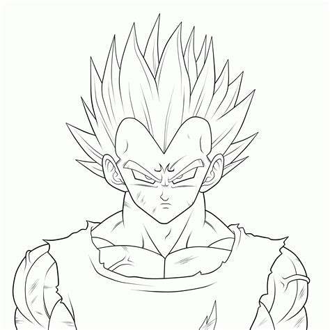 Dbz Vegeta Coloring Pages Coloring Home