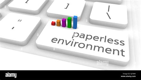 Paperless Environment As A Fast And Easy Website Concept Stock Photo