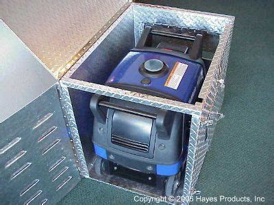 Generator shed plans can vary widely, but these are the supplies and tools required for a typical diy wooden enclosure with front wall, back wall, side wall, and shingled roof. yamaha-gen-box-portable-generator-enclosure | Boat ...