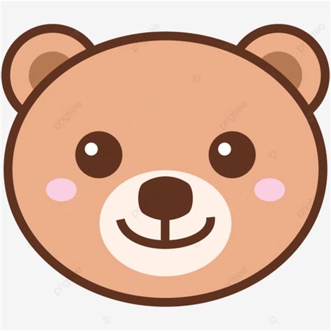 Cute Expression Bear Emoji Vector Cute Bear Emoticon PNG And Vector With Transparent