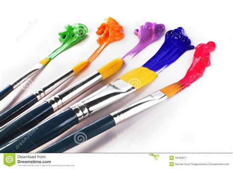 Painting Brushes Stock Image Image Of Happy Line Brush 19160917