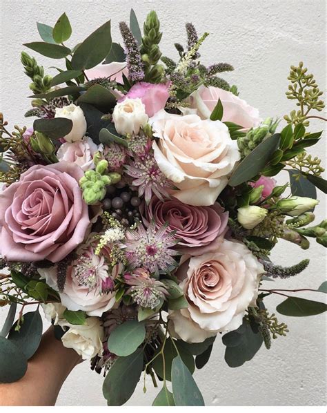 Diy Wedding Flowers Crazy In Love Package Mauve Bouquets Artofit