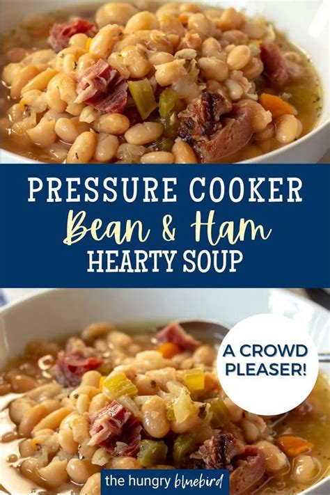 Instant Pot Ham And White Bean Soup No Presoaking Dry Beans Video Recipe Video Ham And
