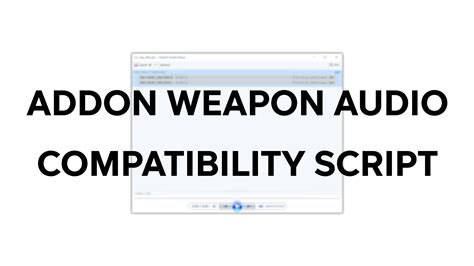 Addon Weapon Audio Compatibility Script Gta5