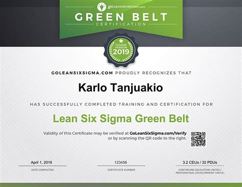 Best Of Green Belt Certification Genpact Belt Green Certification