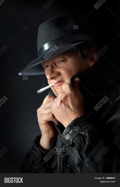 Smoking Mafia Guy Image And Photo Free Trial Bigstock