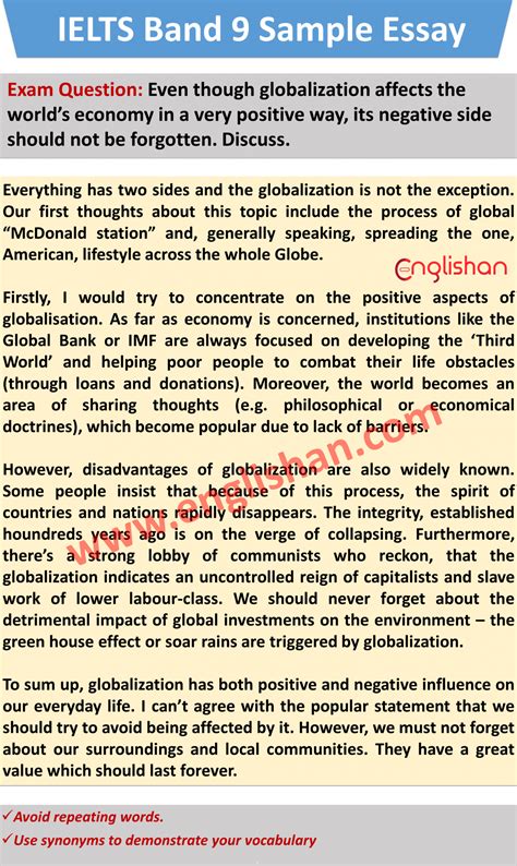 Globalization Ielts Essay Band 9 Blaogl