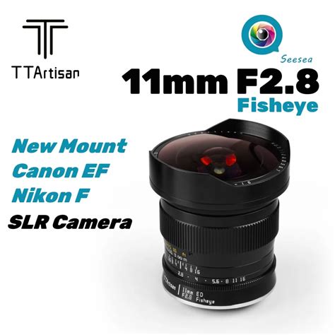 Ttartisan 11mm F2 8 수동 초점 풀 프레임 어안 렌즈 캐논 Ef 마운트 니콘 F Dslr 티몬