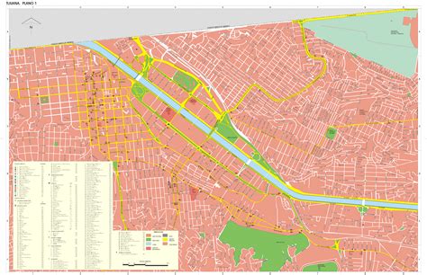 Tijuana Downtown Map