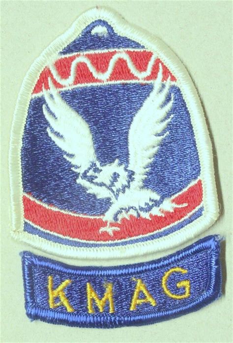 Army Patch Korean Military Advisory Group Kmag Set Merrowed Edge