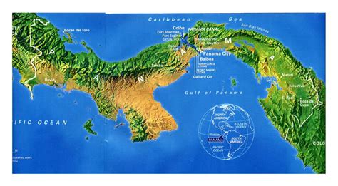 Large Map Of Panama