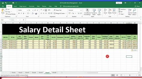 How To Make Salary Sheet In Excel With Formulas Step By Step In Hindi