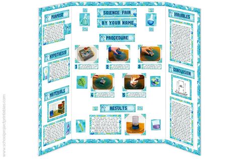 Science Fair Poster Kit School Project Printables